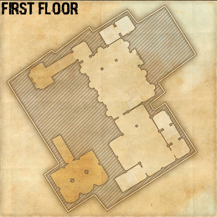 Castle Skingrad Internal House Map - First Floor