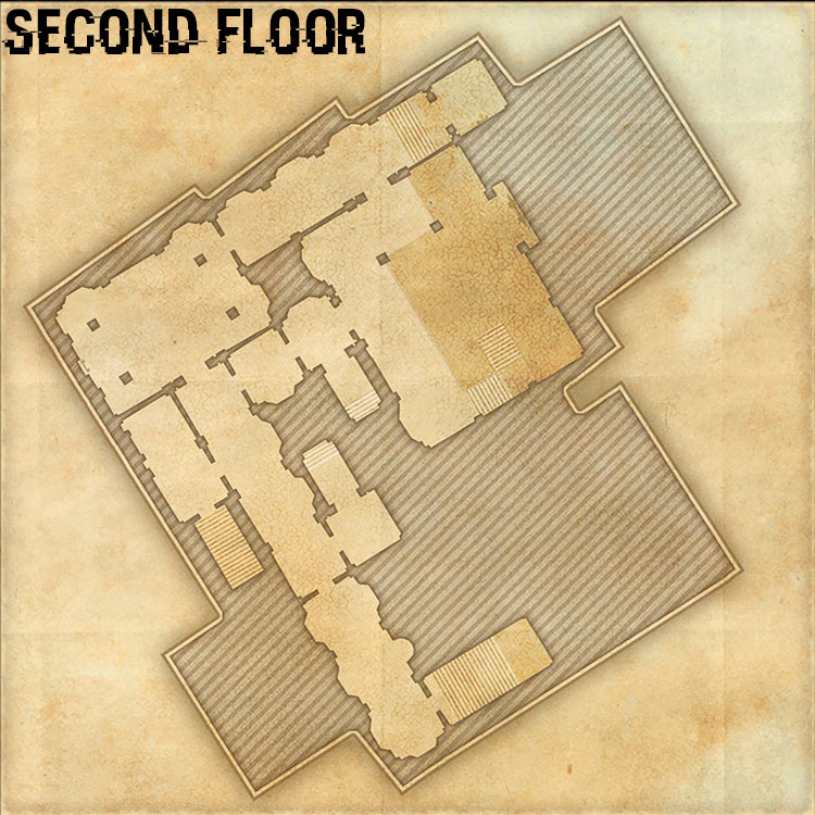 Castle Skingrad Internal House Map - Second Floor