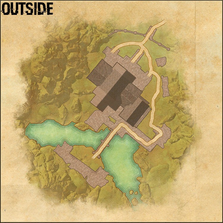 Antiquarian's Alpine Gallery Internal House Map - Outside