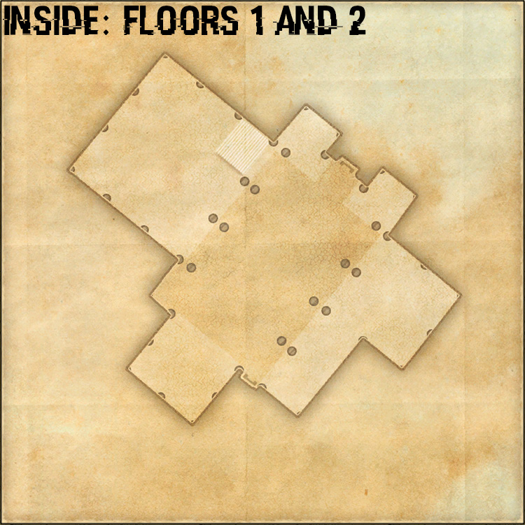 Antiquarian's Alpine Gallery Internal House Map - Inside, Floors 1 and 2