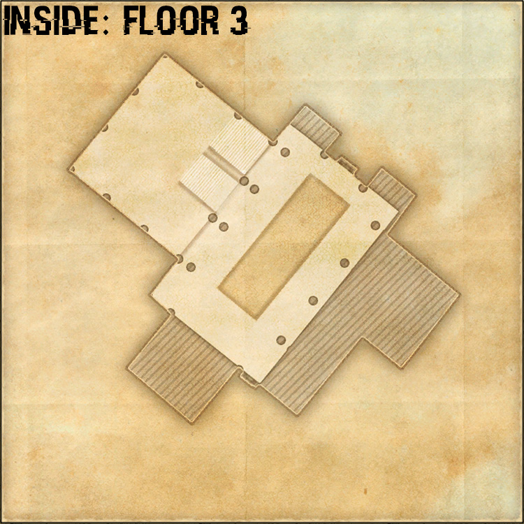 Antiquarian's Alpine Gallery Internal House Map - Inside, Floor 3