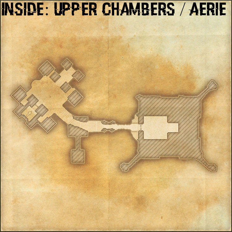 Bastion Sanguinaris Internal House Map: Inside: Upper Chambers and Aerie