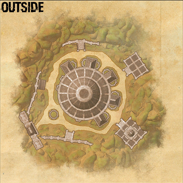 Haven of the Five Companions Internal House Map - Outside