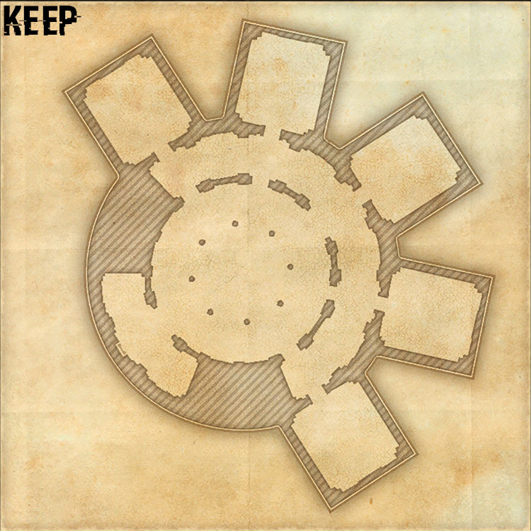 Haven of the Five Companions Internal House Map - Inside - Keep