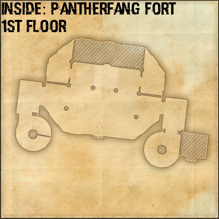 PantherfangChapel Internal House Map - Pantherfang Fort 1st Floor