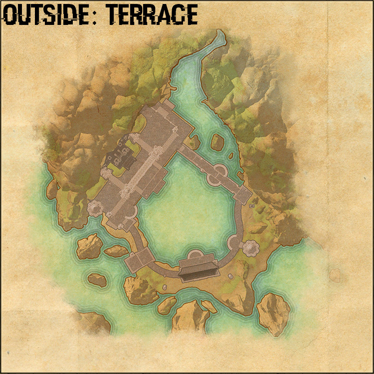 Potentate's Retreat Internal House Map - Outside Terrace