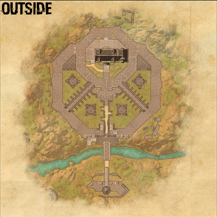 Shadow Queens Labyrinth Internal House Map - Outside