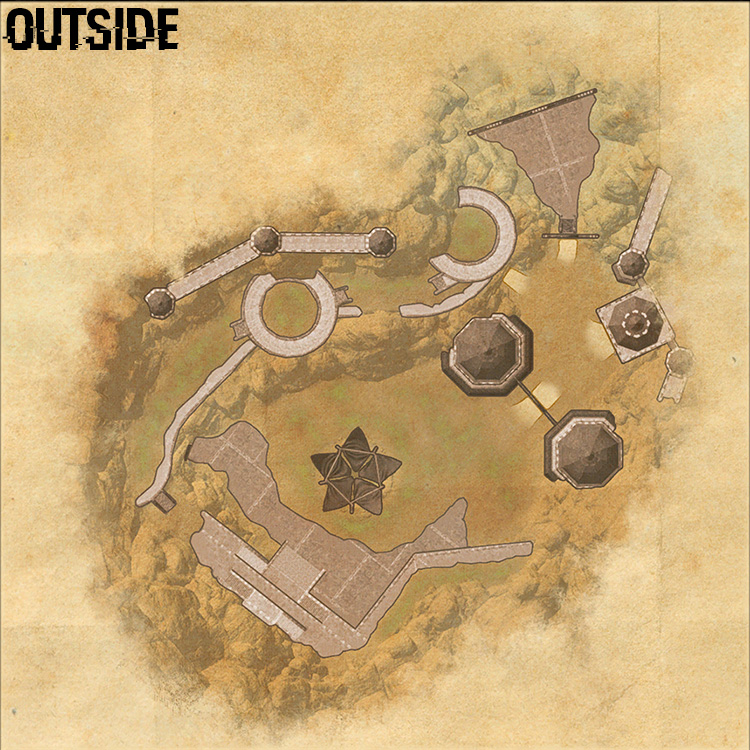 Sword-Singers Redoubt Internal House Map - Outside