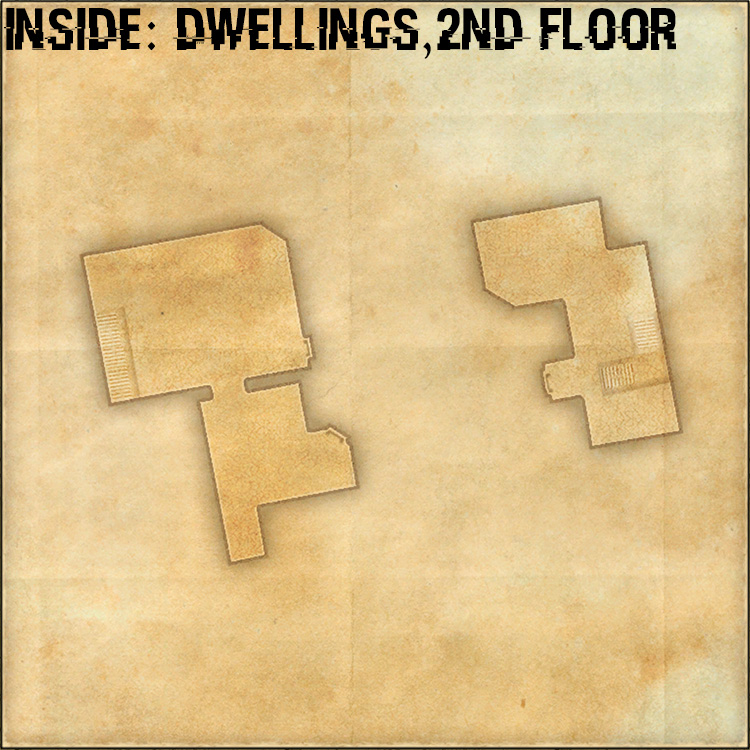 ThievesOasis Internal House Map - Dwellings, Second Floor