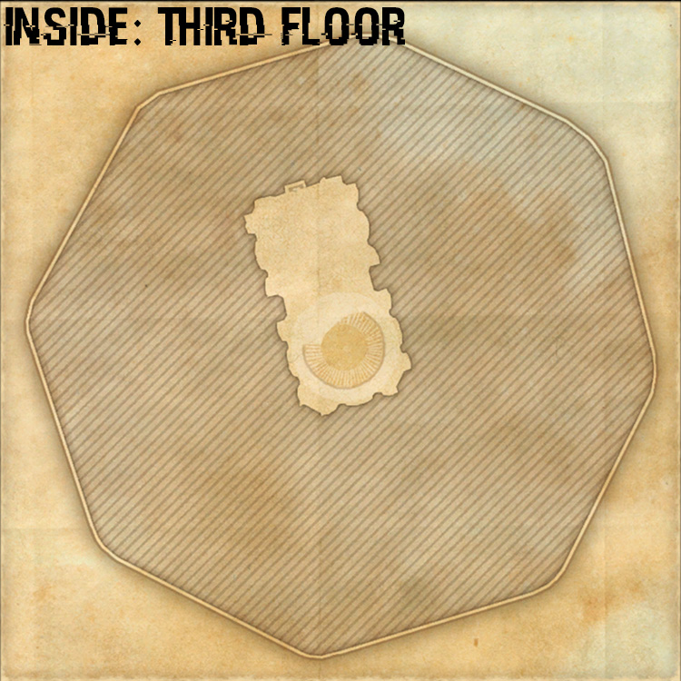 Tower of Unutterable Truths Internal House Map - Third Floor