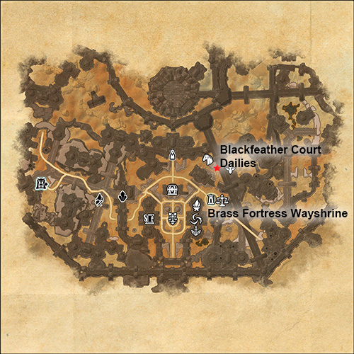 Location of Blackfeather Court dailies in Brass Fortress, Clockwork City