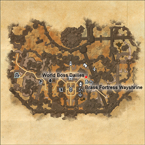 Location of World Boss dailies in Brass Fortress, Clockwork City