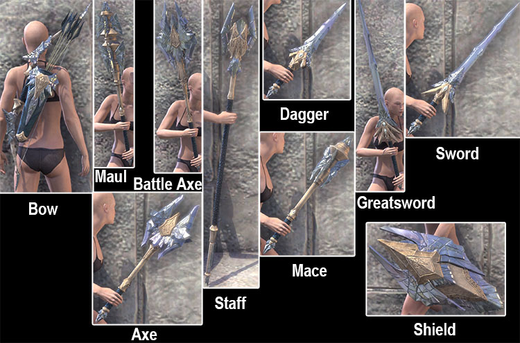 Shardborn Weapons Motif