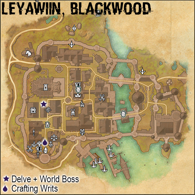 Map of Quest Giver Locations