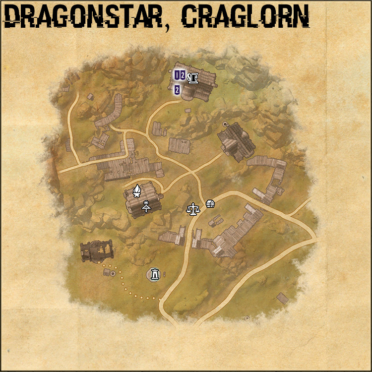 Dragonstar Map of Quest Giver Locations