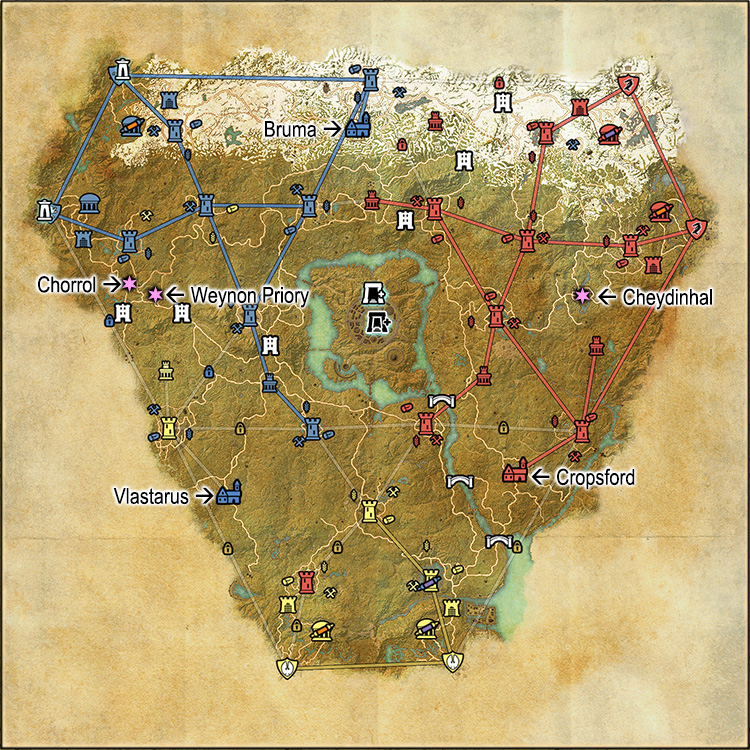 Map of Town Quest Givers