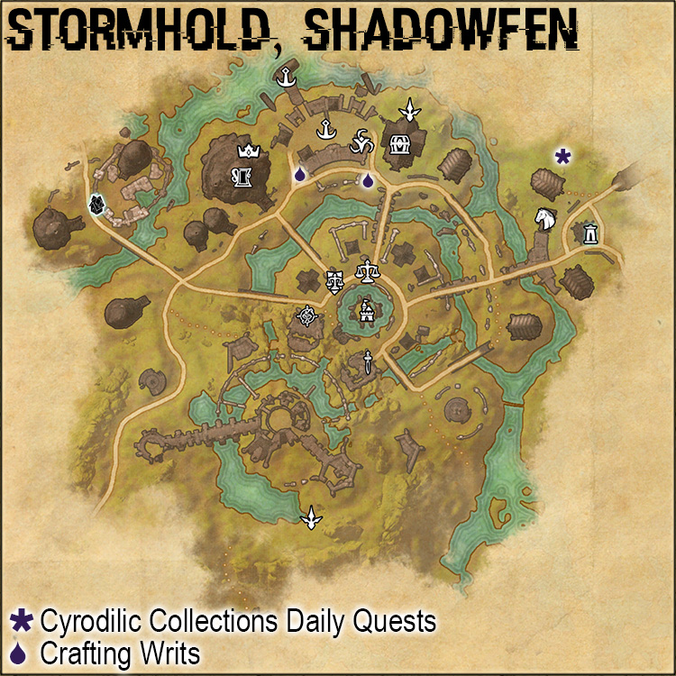 Map of Quest Giver Locations