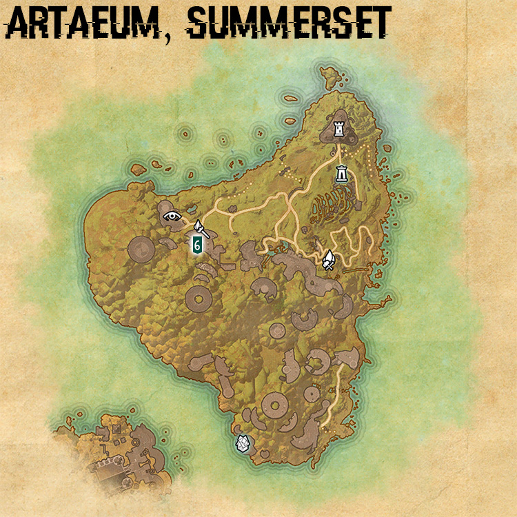 Map of Artaeum Delve Locations