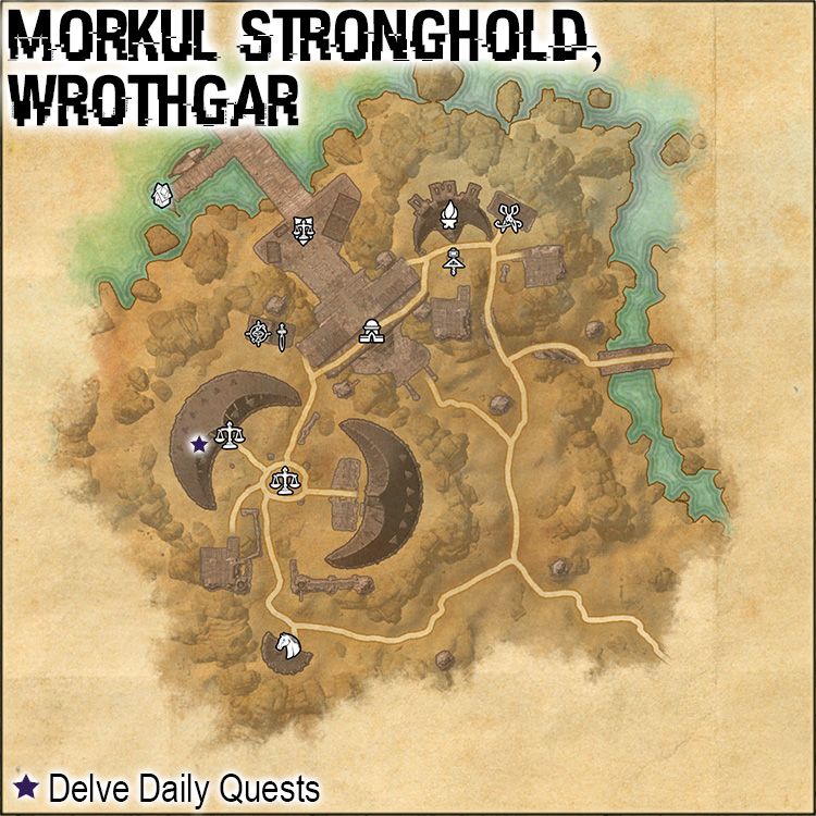 Map of Morkul Quest Giver Locations