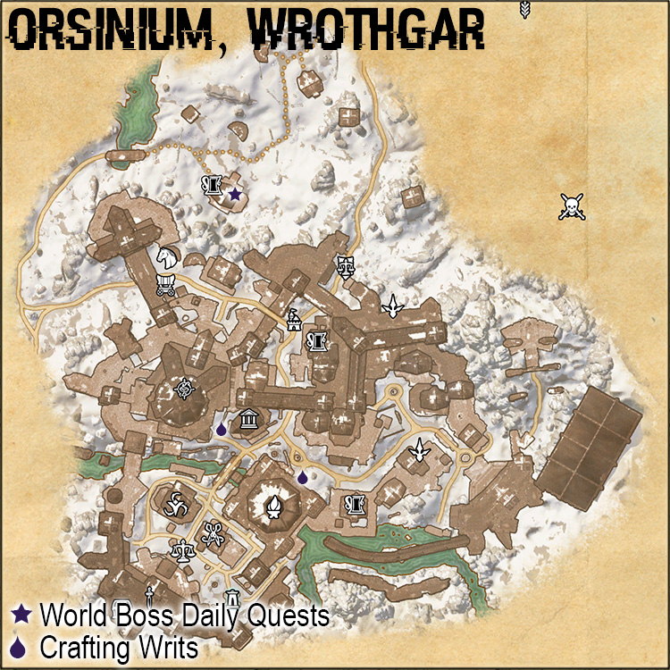 Map of Orsinium Quest Giver Locations