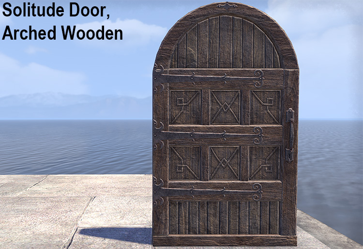 Solitude Door, Arched Wooden