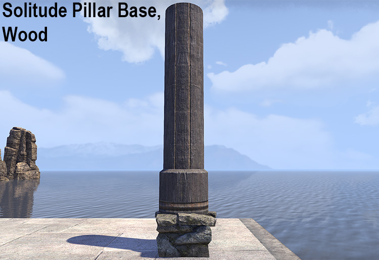 Solitude Pillar Base, Wood