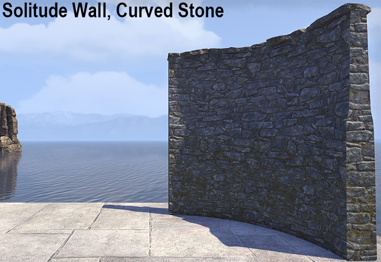 Solitude Wall, Curved Stone