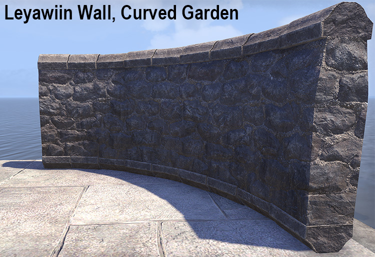 Leyawiin Wall, Curved Garden