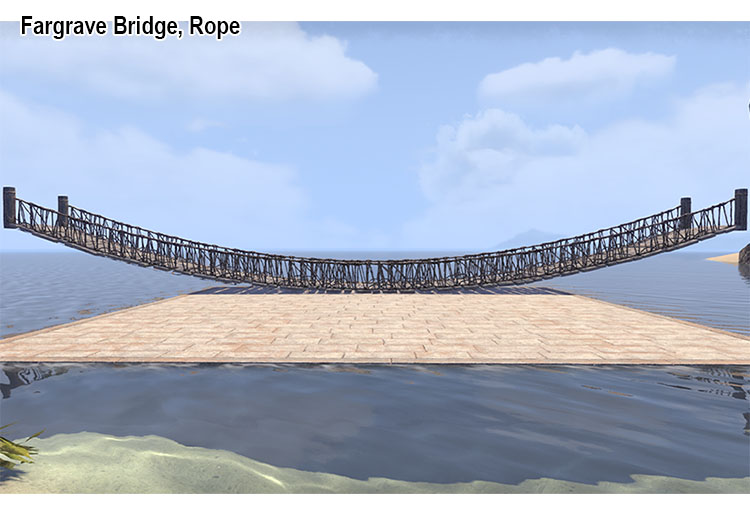 Fargrave Bridge, Rope