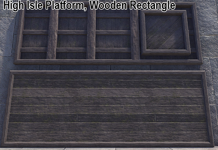 High Isle Platform, Wooden Rectangle