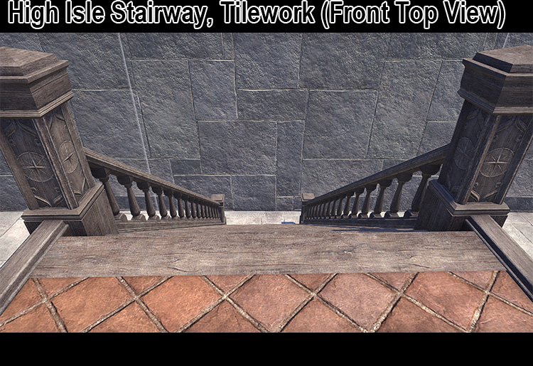 High Isle Stairway, Tilework (Front)