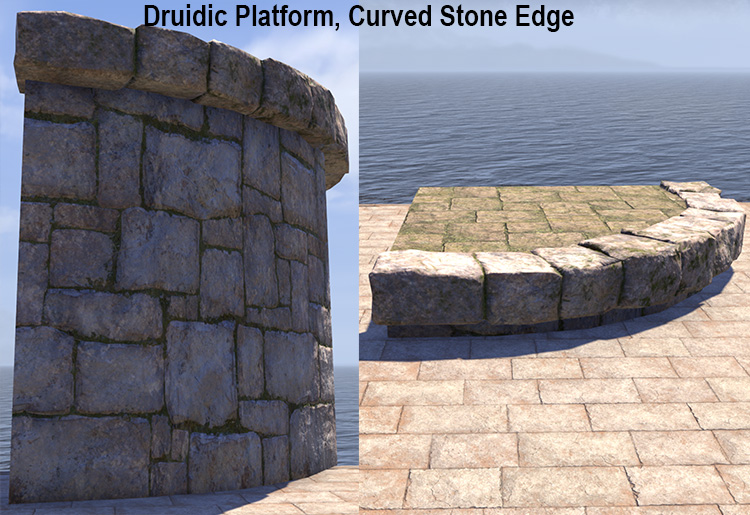 Platform, Curved Stone Edge