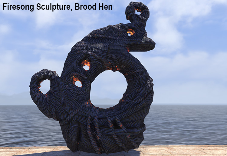 Firesong Sculpture, Brood Hen