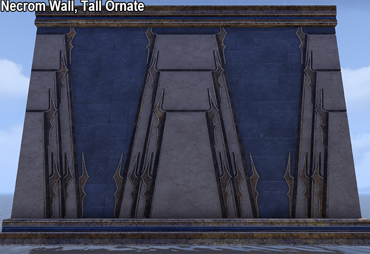 Necrom Wall, Tall Ornate