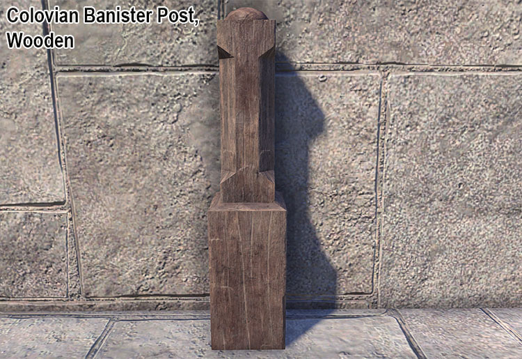 Colovian Banister Post, Wooden