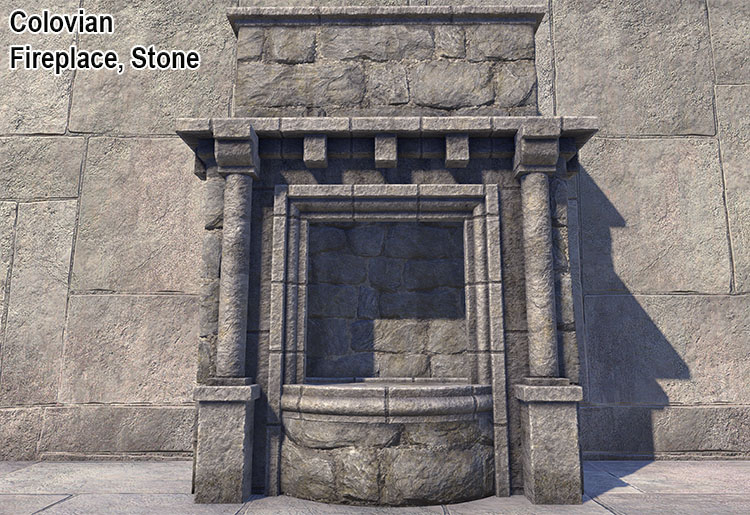 Colovian Fireplace, Stone