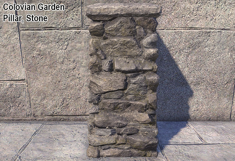 Colovian Garden Pillar, Stone