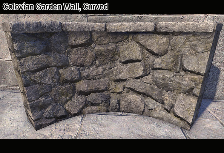 Colovian Garden Wall, Curved